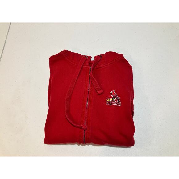 MLB St. Louis Cardinals Zip Hoodie Red Women’s Size M - Embroidered Logo - Picture 6 of 9